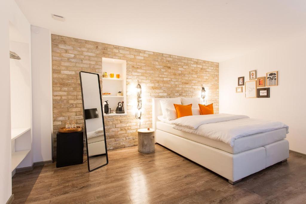 Postel nebo postele na pokoji v ubytování 1st Floor Köln 2