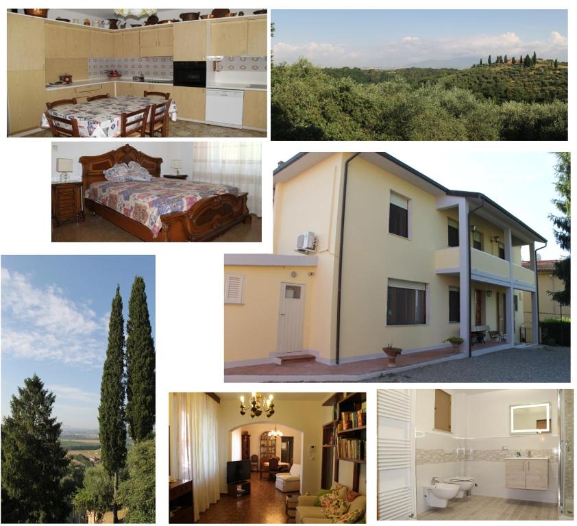 a collage of pictures of a house at Tuscany Holiday Home in Pontedera