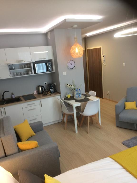Kuchyňa alebo kuchynka v ubytovaní Apartament Nowa Motława & SPA