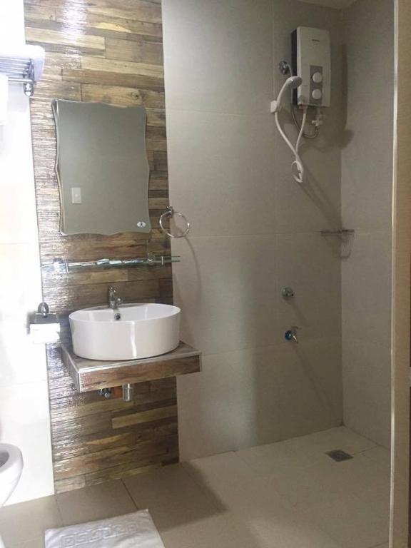 Koupelna v ubytování Hotel Maefinn