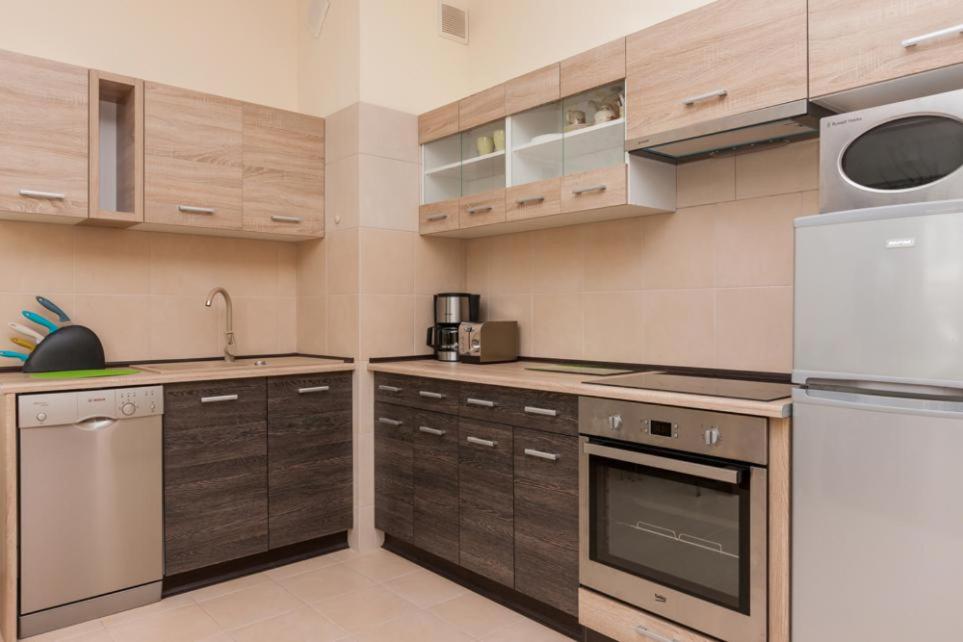 Kuchyňa alebo kuchynka v ubytovaní Apartamenty Platan