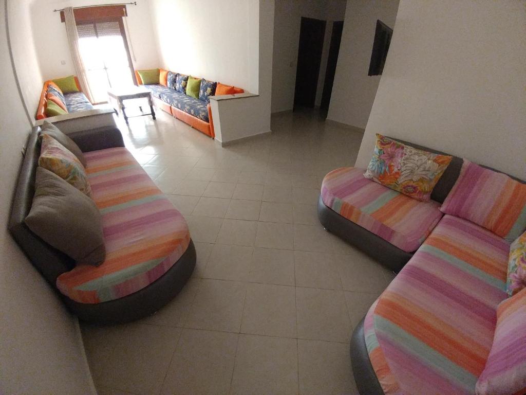 Postel nebo postele na pokoji v ubytování Oued Laou Apartment