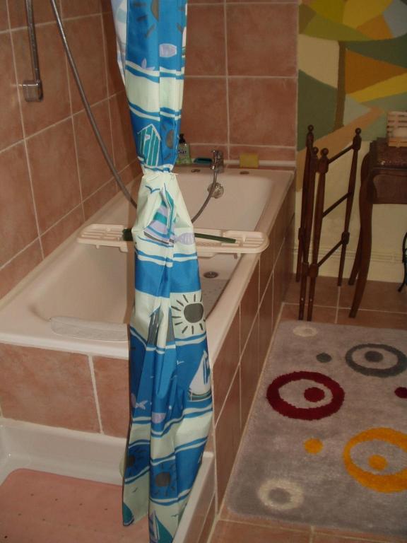 Koupelna v ubytování Gîte de La Galaisière