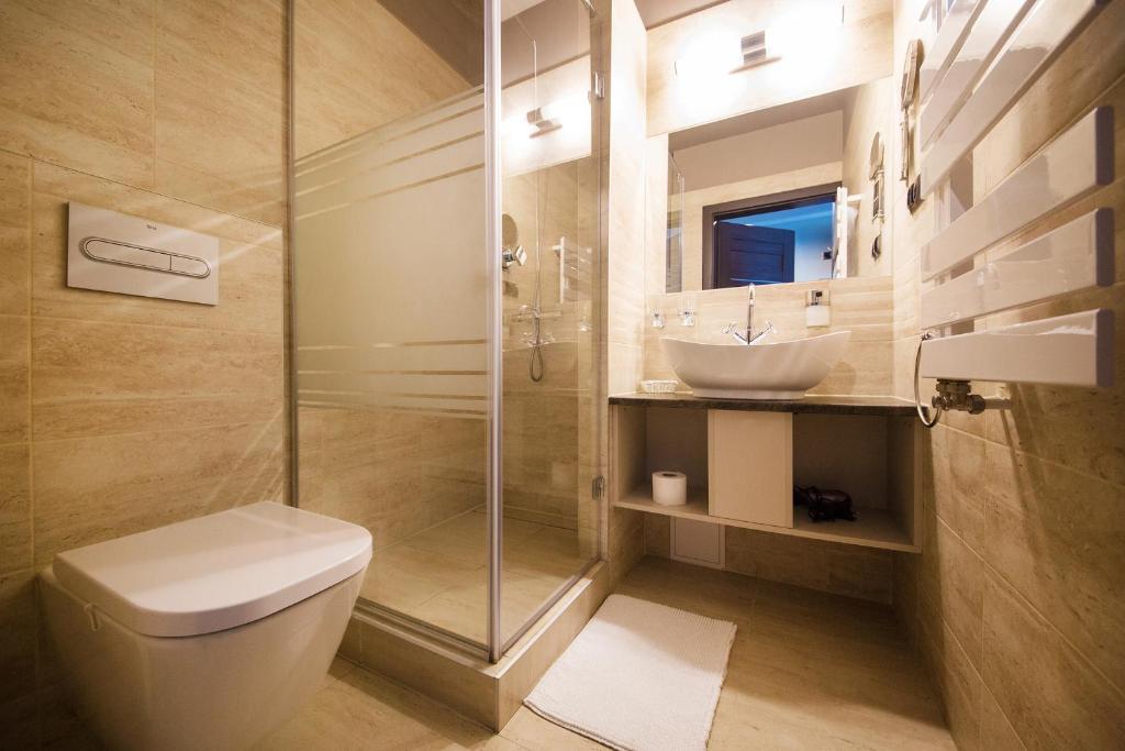 Koupelna v ubytování B&M Guesthouse
