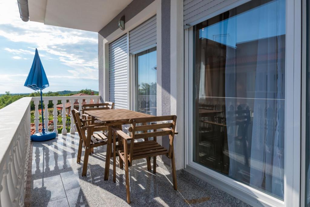 Balkón alebo terasa v ubytovaní Ferienhaus Bucic