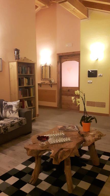 Knihovna v bed and breakfast