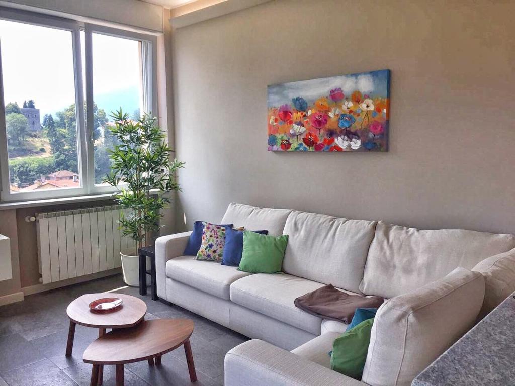 Posezení v ubytování Oleandro 2 apartment in Villa Cerutti