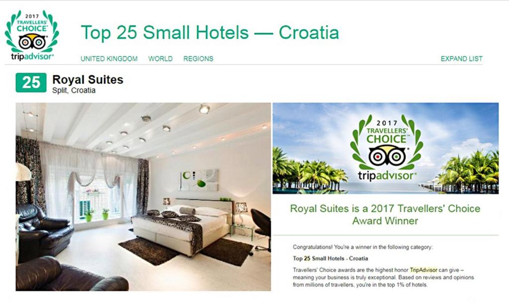 Fotografie z fotogalerie ubytování Royal Suites ve Splitu