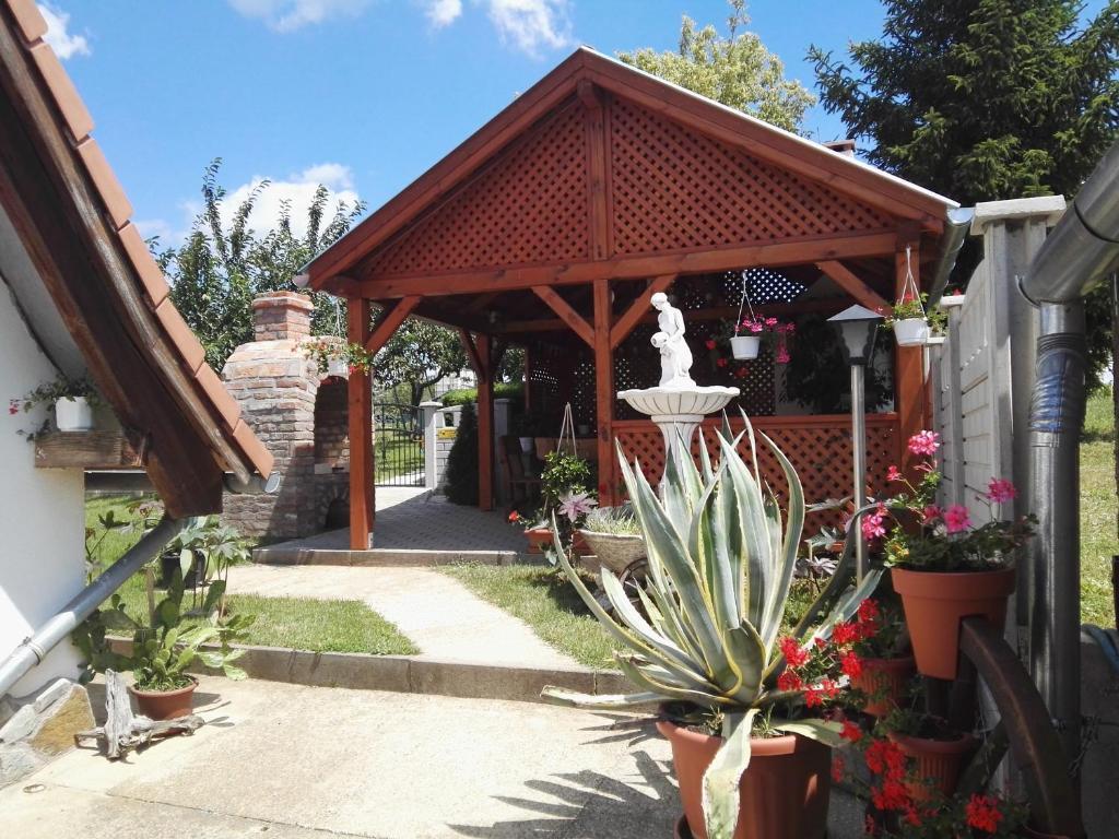 Zahrada ubytování Agávé Apartman