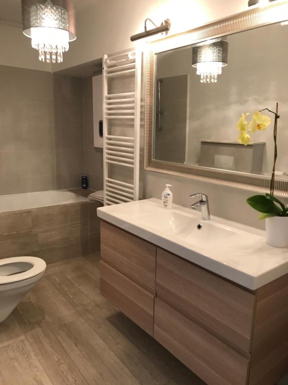 Koupelna v ubytování Guesthouse Davorka Bijelić