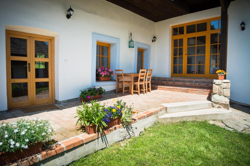 Zahrada ubytování Bořetínský Statek