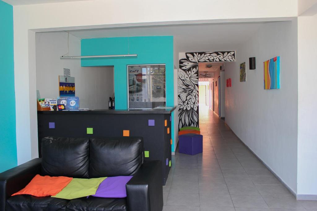 Kuchyň nebo kuchyňský kout v ubytování Hostel de los Colores