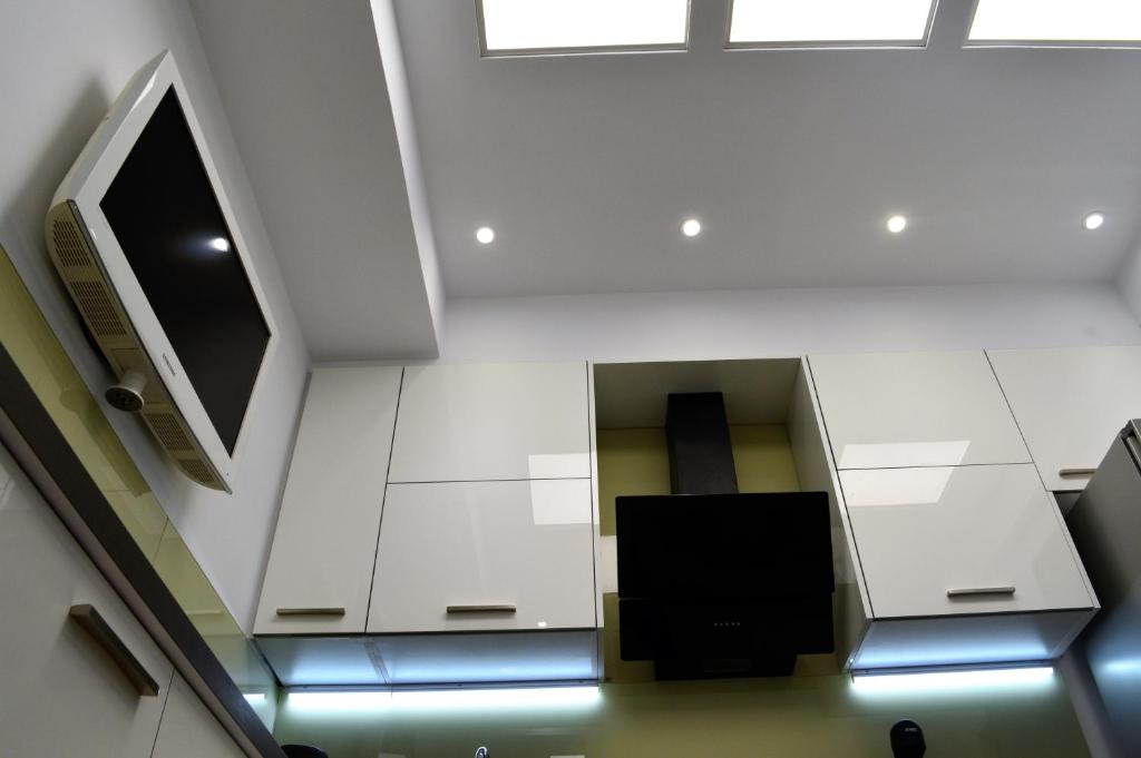 Kuchyň nebo kuchyňský kout v ubytování Athens Nest