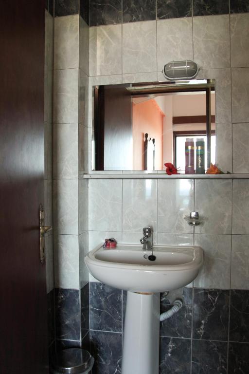 Koupelna v ubytování Lofos Hotel
