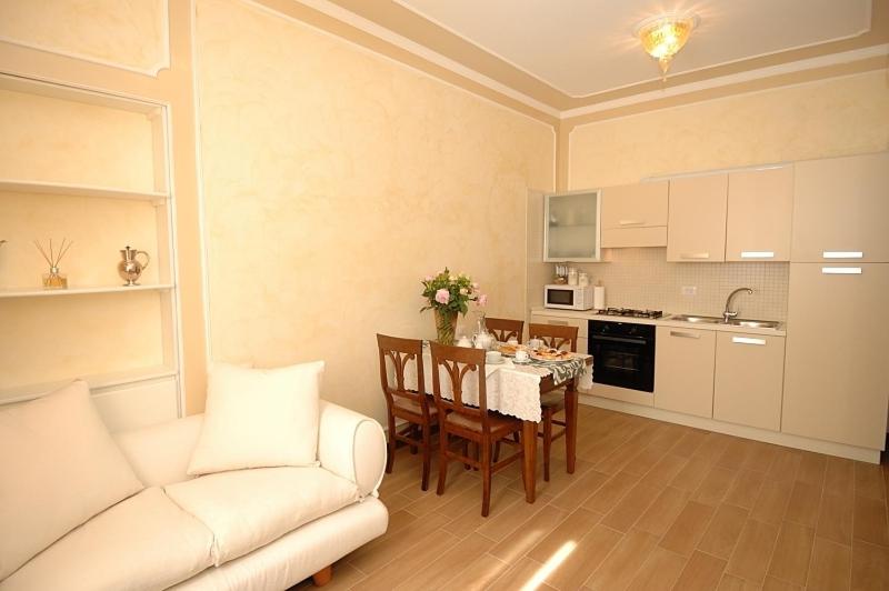 A kitchen or kitchenette at Corte dei Santi