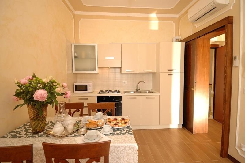 A kitchen or kitchenette at Corte dei Santi