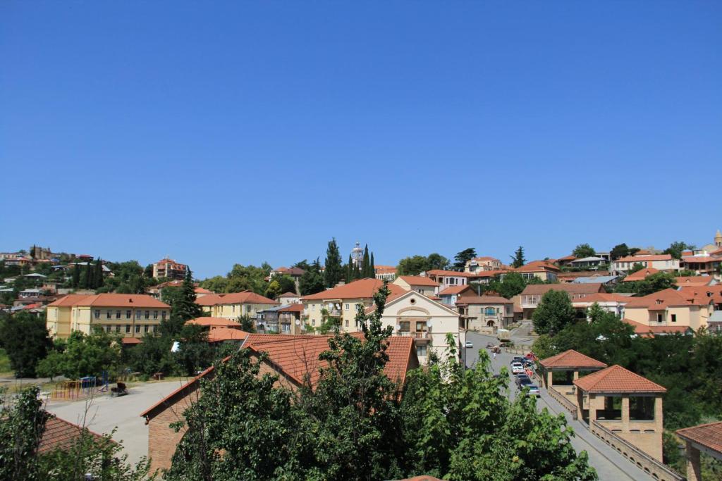 Nespecifikovaný výhled na destinaci Signagi nebo výhled na město při pohledu z penzionu