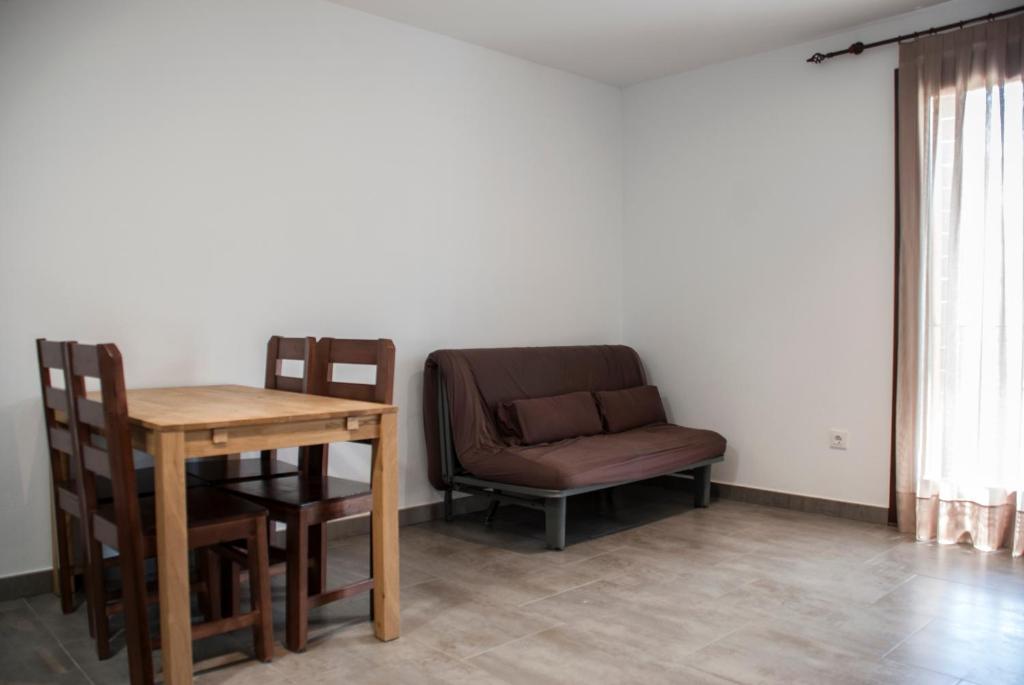 Posezení v ubytování Alberg Cal Manel