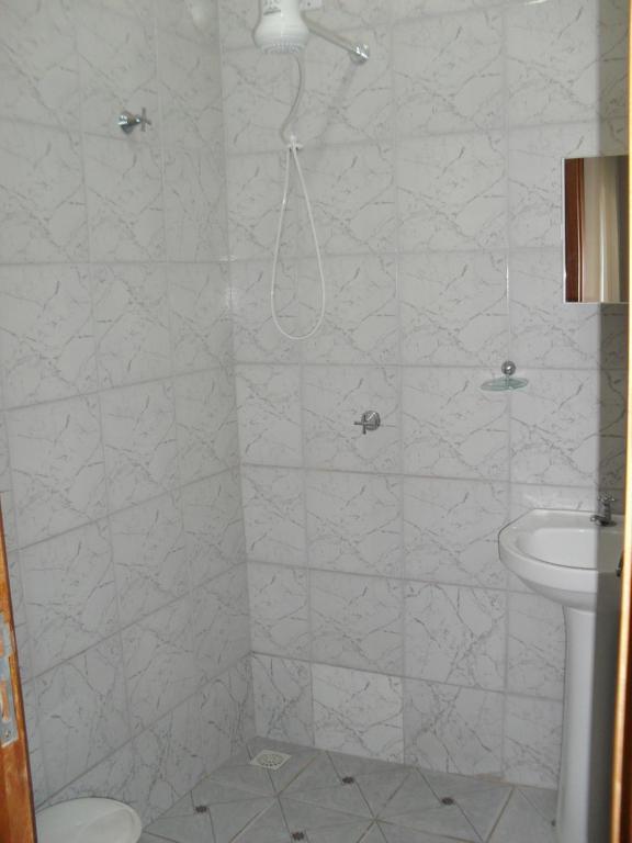 Koupelna v ubytování Hotel Niteroi