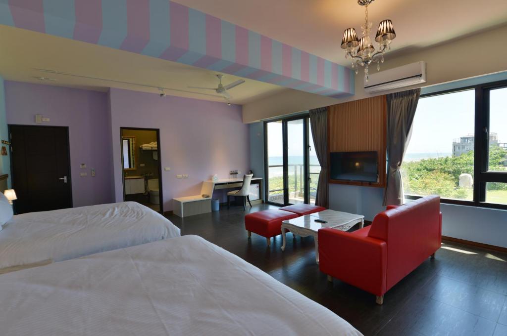 Postel nebo postele na pokoji v ubytování Whitecaps B&B