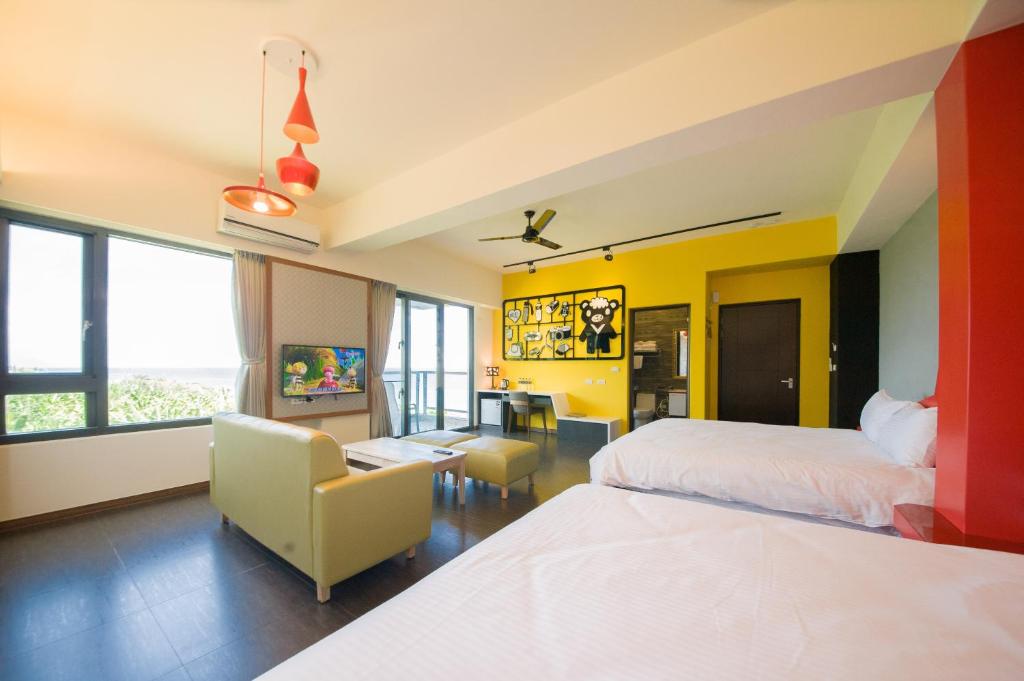 Postel nebo postele na pokoji v ubytování Whitecaps B&B