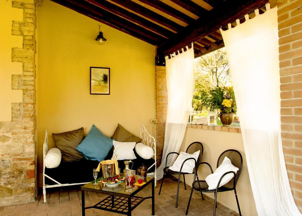 Posezení v ubytování Agriturismo Sant'illuminato