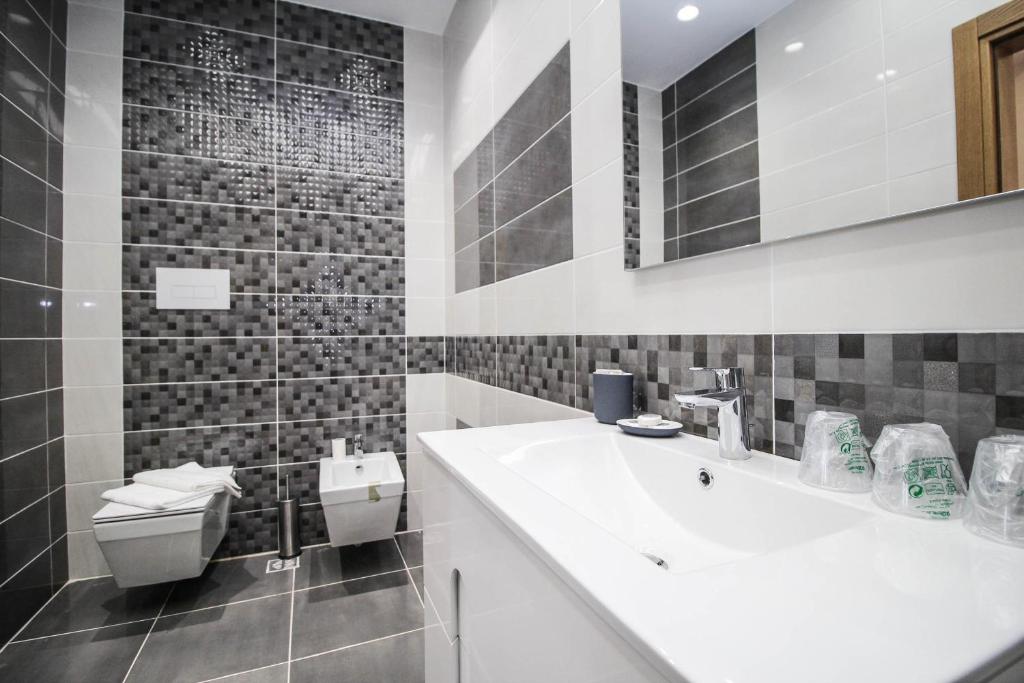 Koupelna v ubytování Hotel Kristera