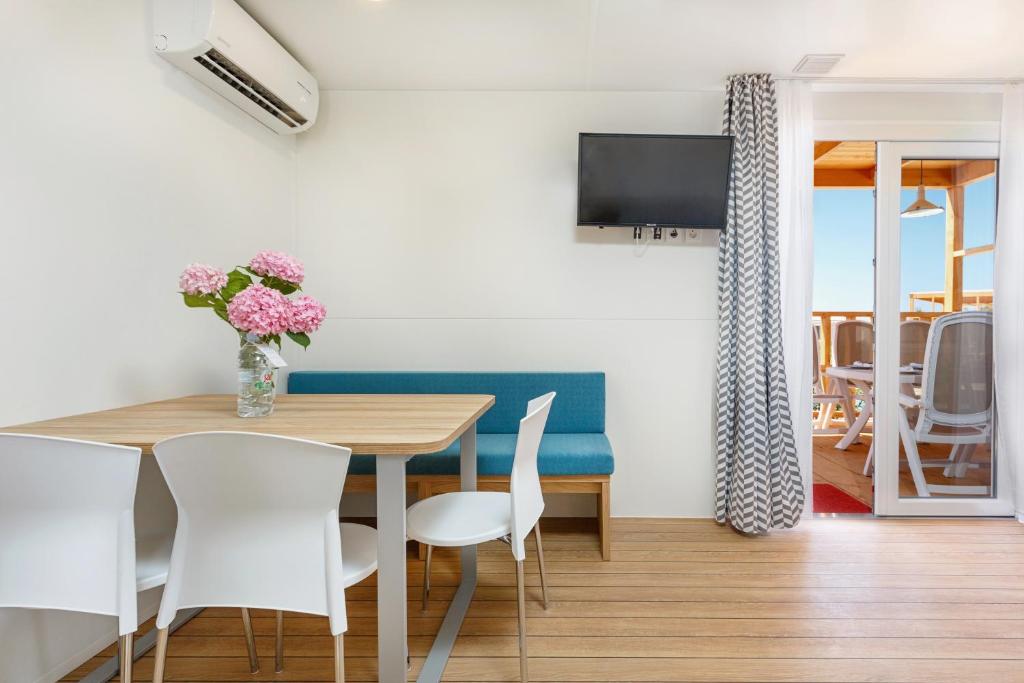 Телевизор и/или развлекательный центр в Maistra Camping Polari Mobile homes