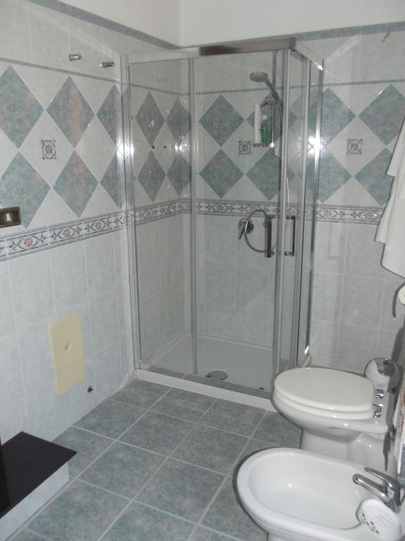 Koupelna v ubytování B&B del Mare