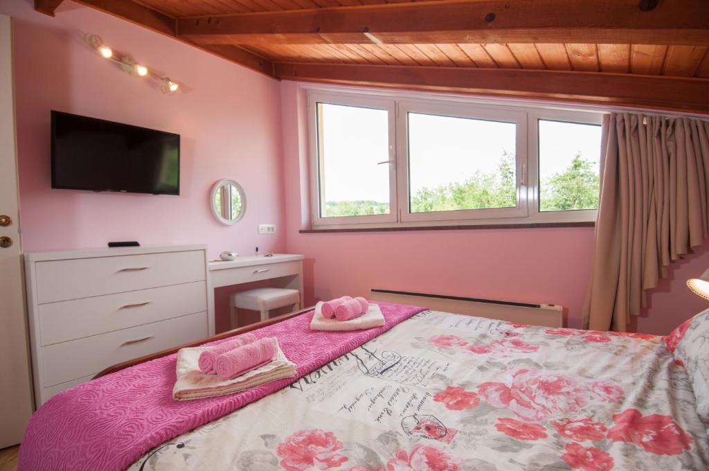 Łóżko lub łóżka w pokoju w obiekcie Apartment Balen