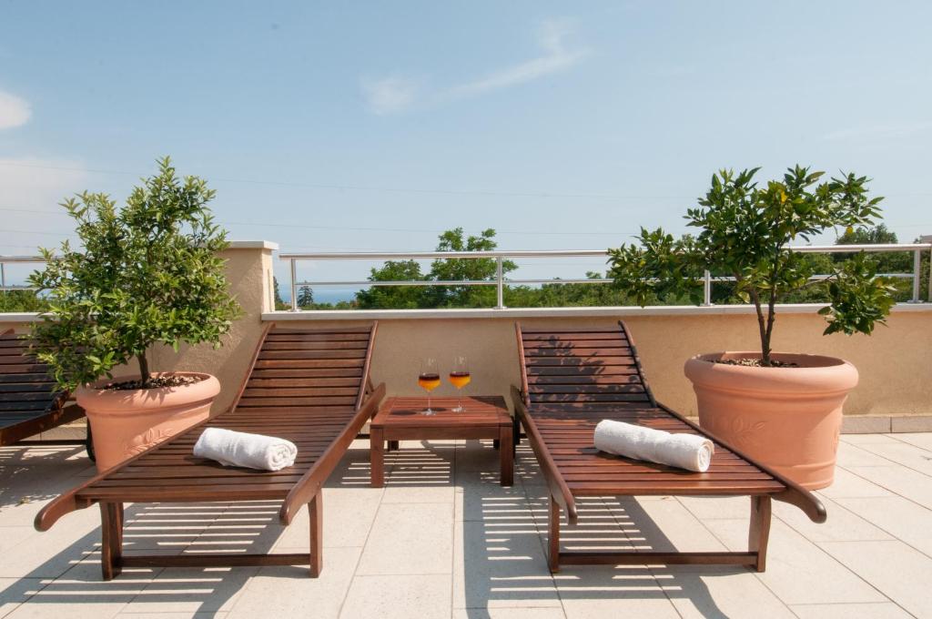 Balkon lub taras w obiekcie Apartment Balen