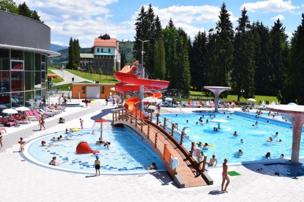 Bazén v ubytování Apartmány Kouty - Jeseníky nebo v jeho okolí