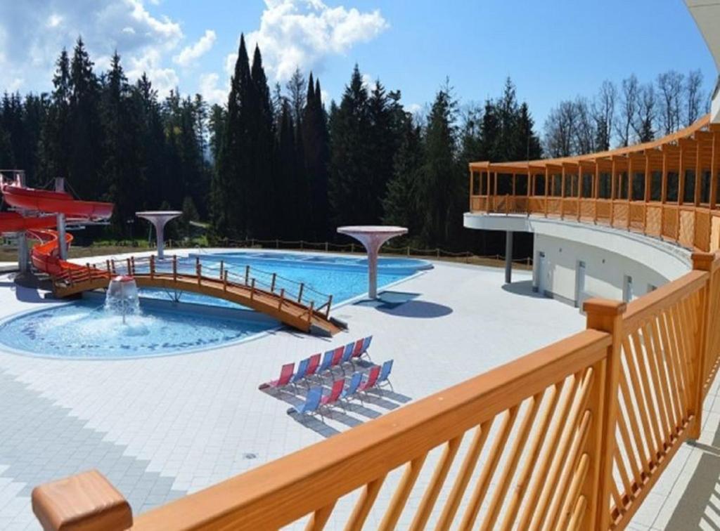 Bazén v ubytování Apartmány Kouty - Jeseníky nebo v jeho okolí
