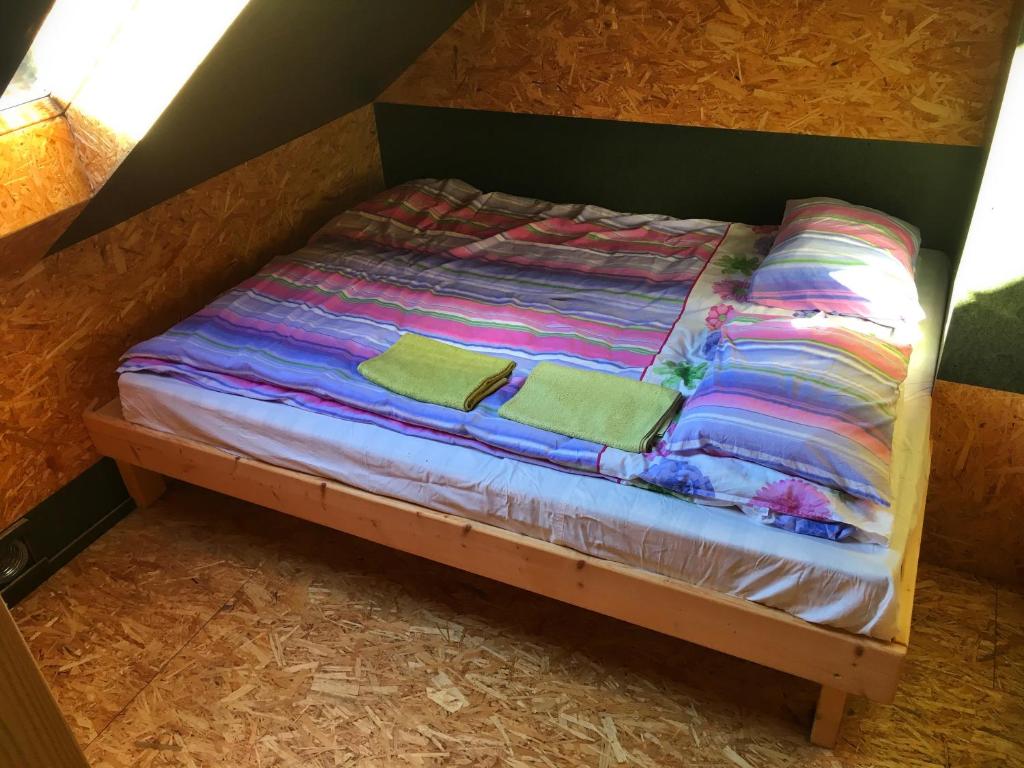 Postel nebo postele na pokoji v ubytování Hiie Talu