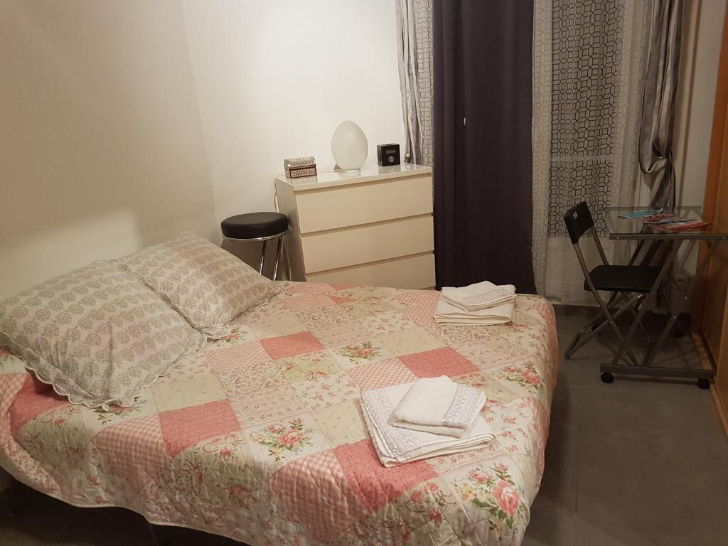 Cama o camas de una habitación en Chambre Patou