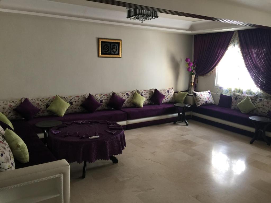 Posezení v ubytování Appartement De Luxe A Wilaya De Tetouan