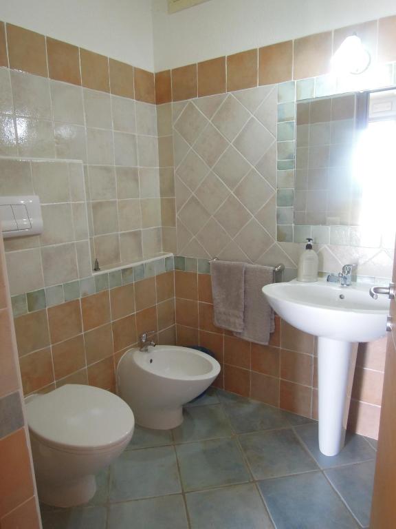Koupelna v ubytování Casa Solotti