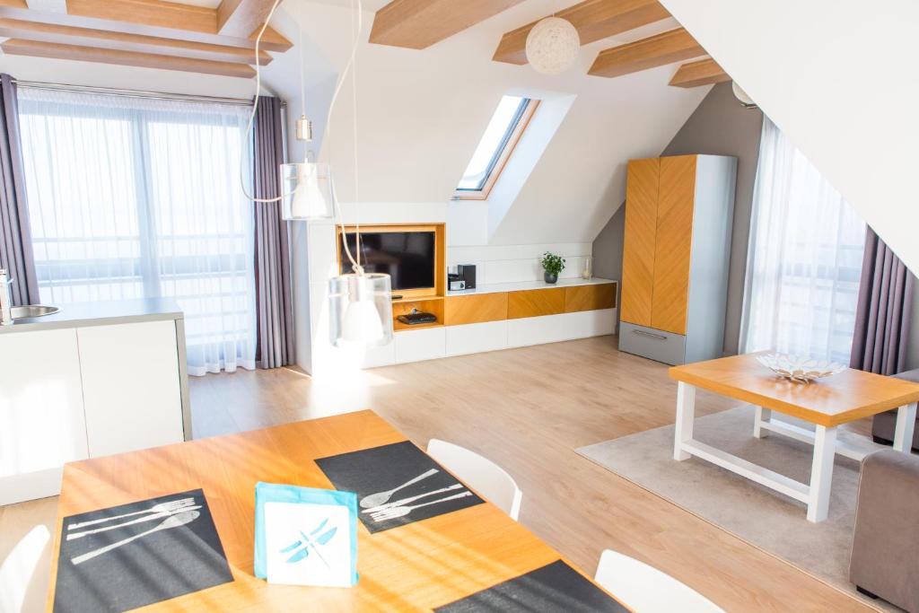 Kuchyňa alebo kuchynka v ubytovaní Apartament Rewa