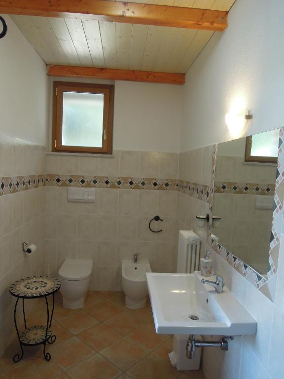 Koupelna v ubytování Casa Solotti