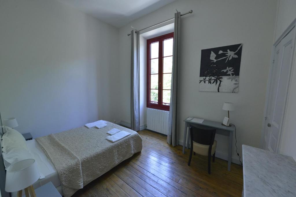 Postel nebo postele na pokoji v ubytování Le Vizzavona