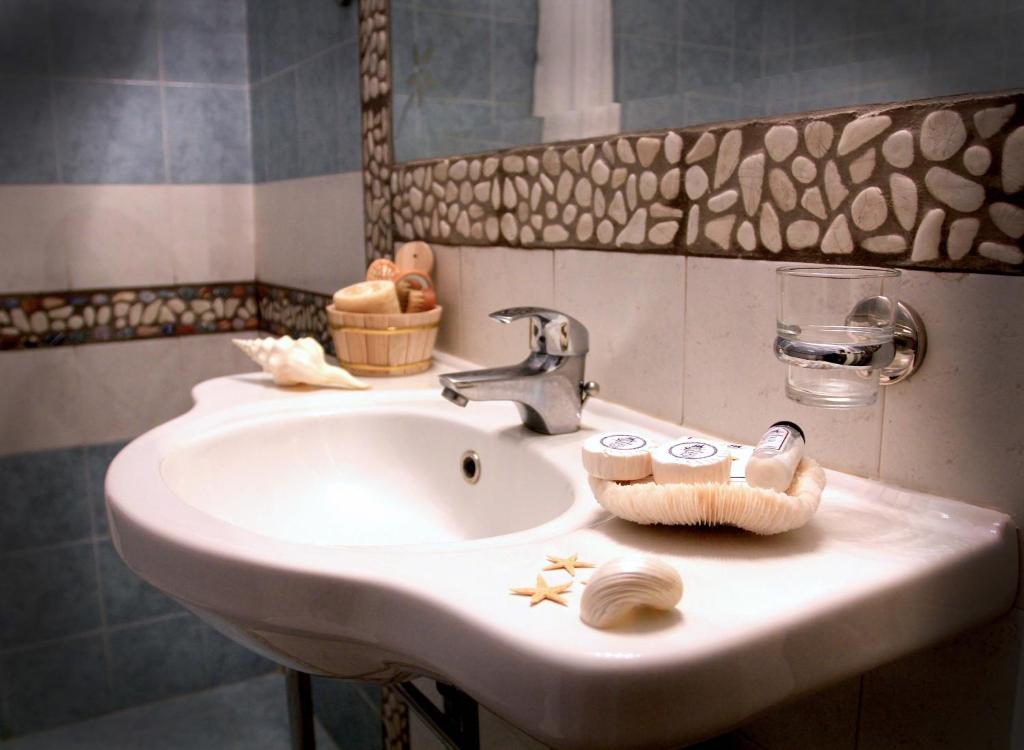 Koupelna v ubytování Hotel Anatolia
