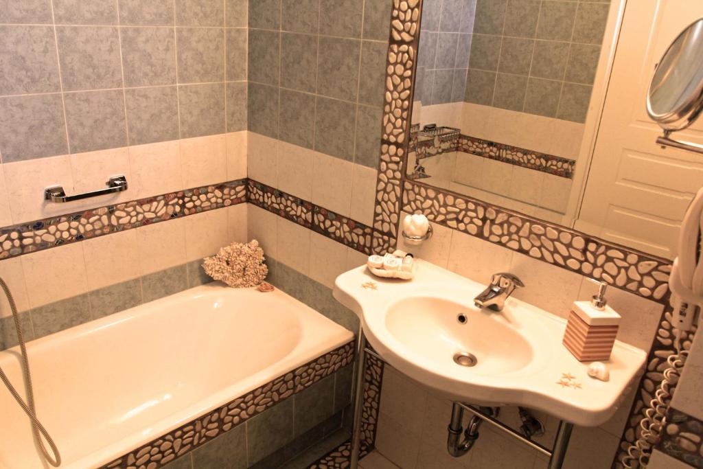 Koupelna v ubytování Hotel Anatolia