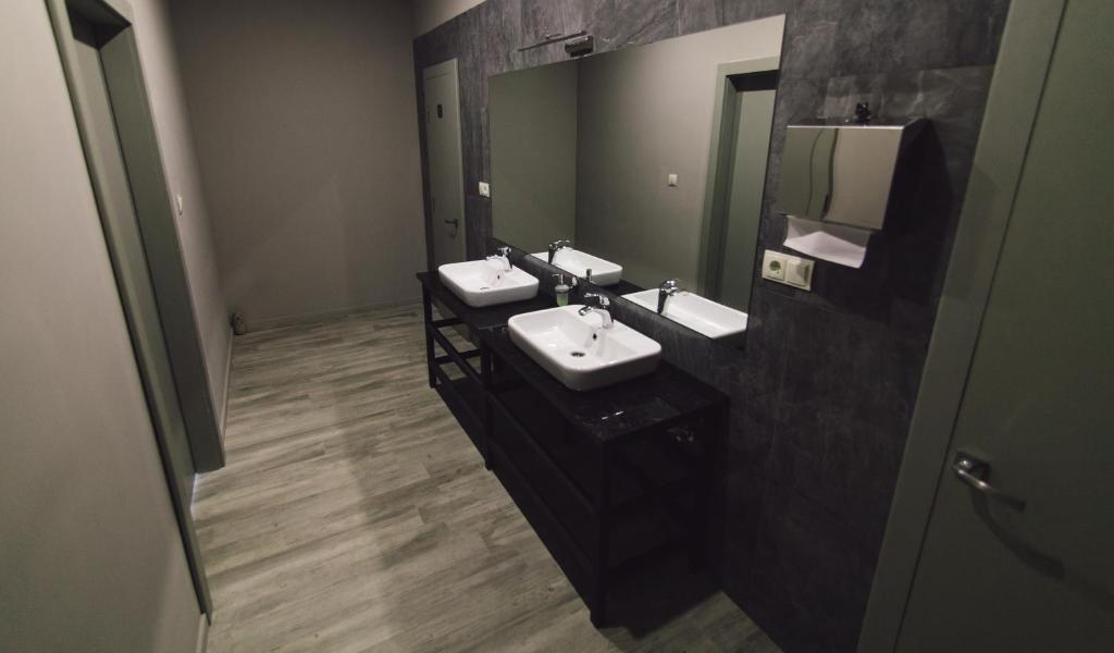 Koupelna v ubytování Zinedine Sport-Hotel