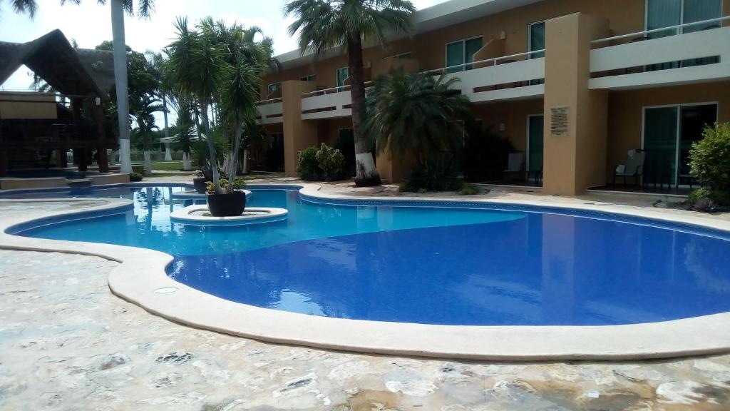 Bazén v ubytování Tecnohotel Mérida Norte nebo v jeho okolí
