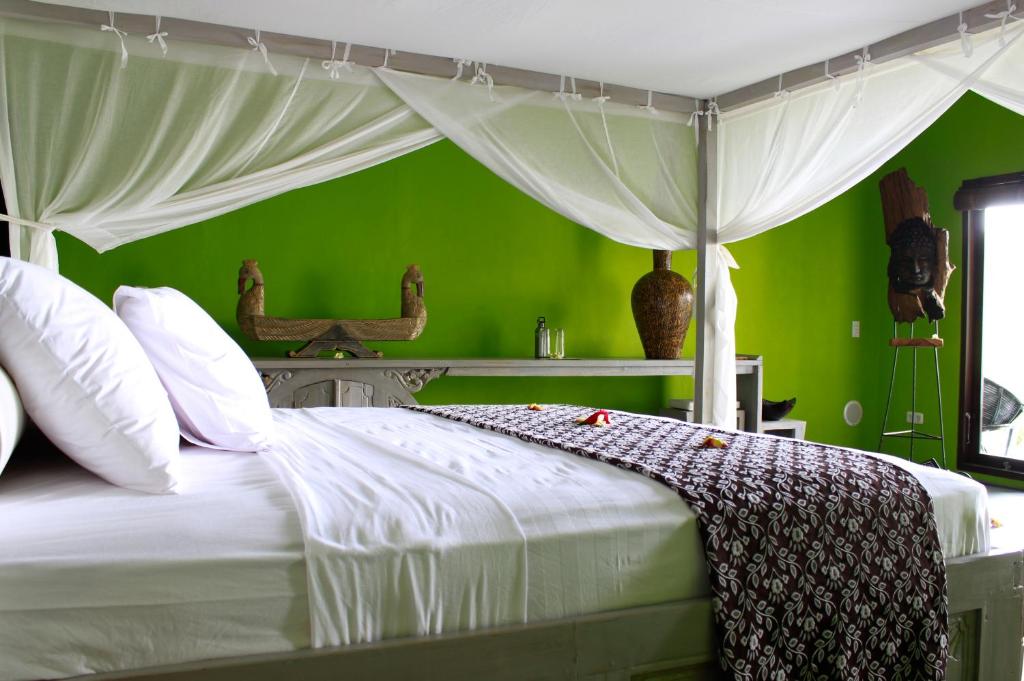 Cama o camas de una habitación en Zen Resort Bali