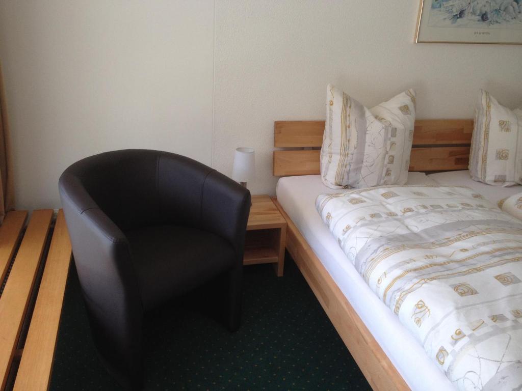 Un ou plusieurs lits dans un hébergement de l'établissement Hotel Hahnenblick
