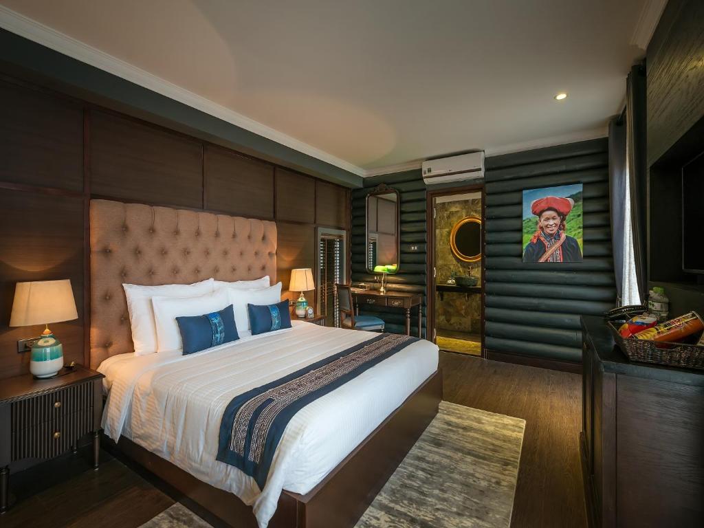 Giường trong phòng chung tại Aliana Boutique Sapa Hotel & Spa