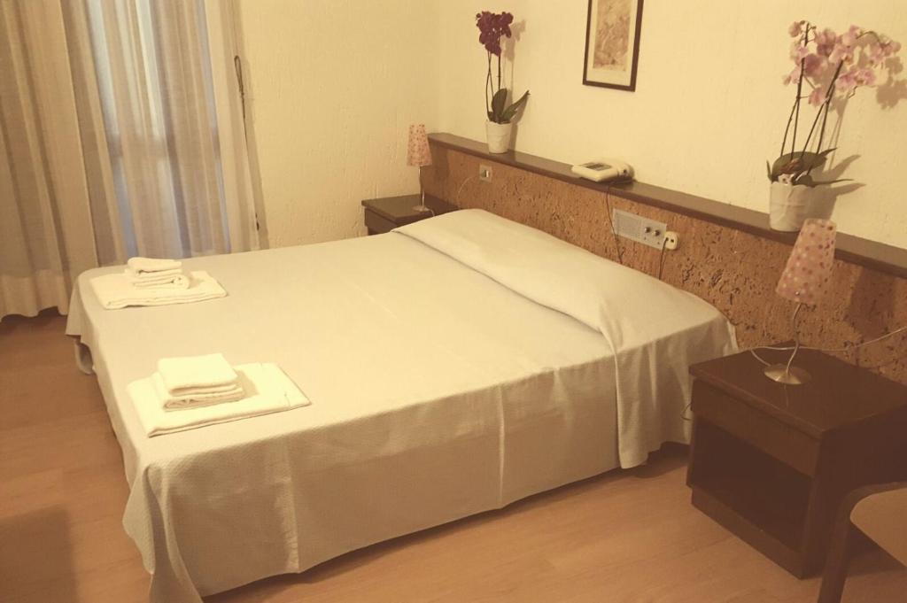 Łóżko lub łóżka w pokoju w obiekcie Hotel Franini