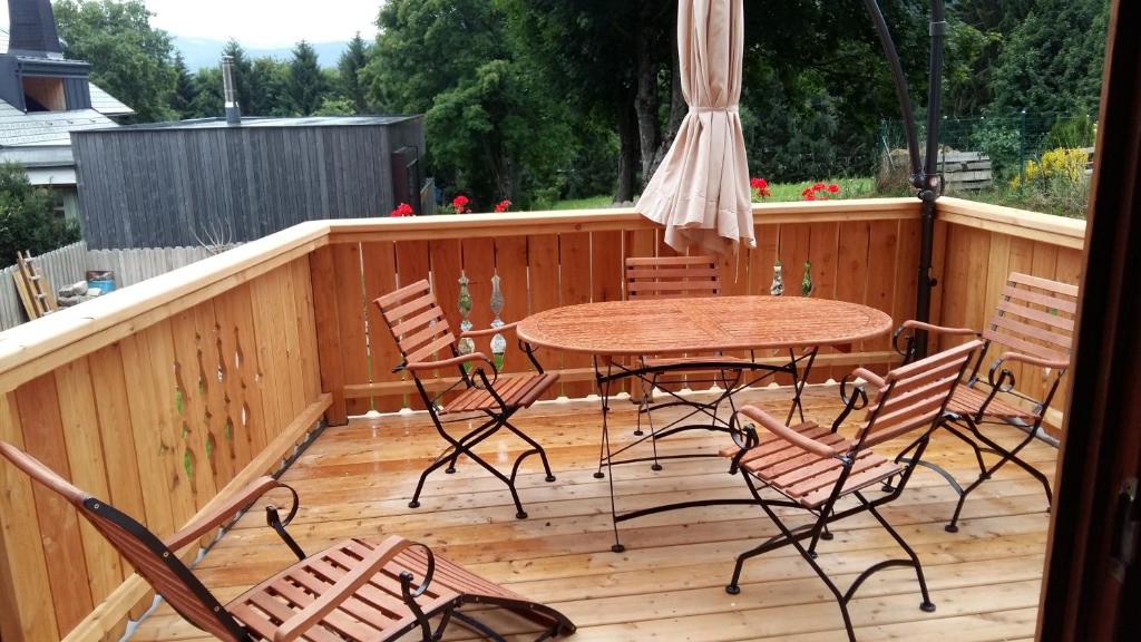 A balcony or terrace at Haus Mehrl
