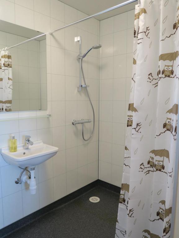 Koupelna v ubytování Dilksnes Guesthouse